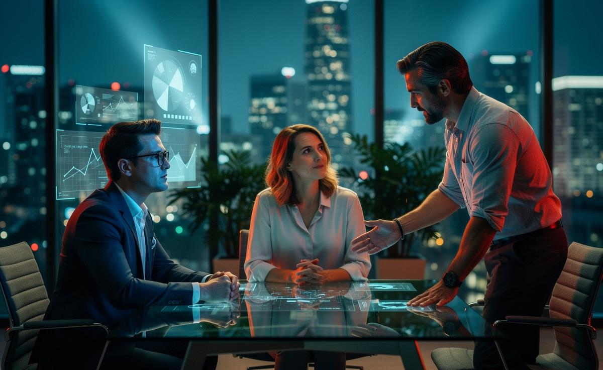 Illustration von drei Menschentypen in der Psychologie: analytischer Denker, empathischer Vermittler, impulsgetriebener Macher